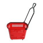 RFL Super Shop Plastic Shopping Basket with 2 Handle & 4 Wheels