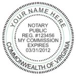 Rubber Stamp Round Shaped 1pcs