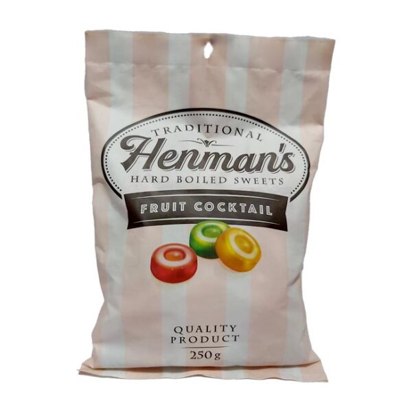 Henman's Hard Boiled Sweets Fruit Cocktail 250gm