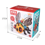 Funny Electric Transparent Gear Simulation Bee Walking Lights Music Electronic Children Educational Toys