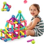 Magnetic Sticks Building Sticks Blocks, Magnetic Blocks, STEM (42-58pcs)